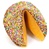 This classic pastel colored giant fortune cookie comes covered in milk chocolate and pastel confetti, perfect for almost any occasion.